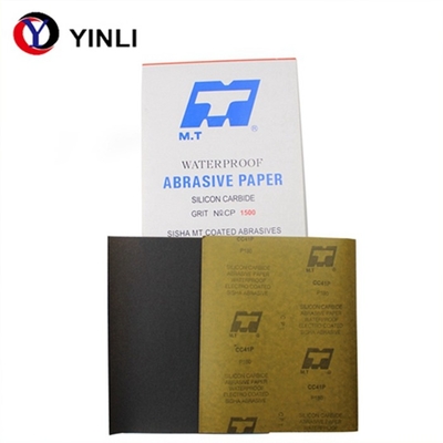 600 Grit Silicon Carbide Sandpaper , Waterproof Silicon Carbide Paper 230mm*280mm