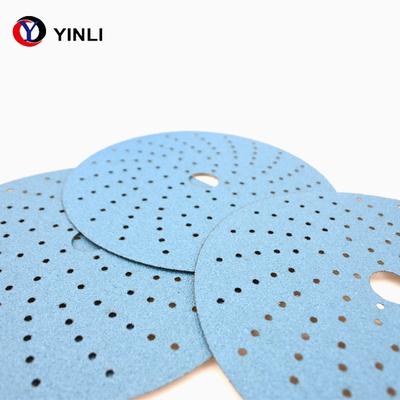 Ossido di alluminio d'insabbiamento 80 Grit Sandpaper For Metal del disco di biossido di zirconio di 7 fori