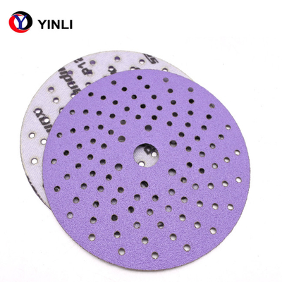 Dischi d'insabbiamento a 6 pollici d'insabbiamento di lucidatura 80 Grit With Multihole del disco di biossido di zirconio del metallo